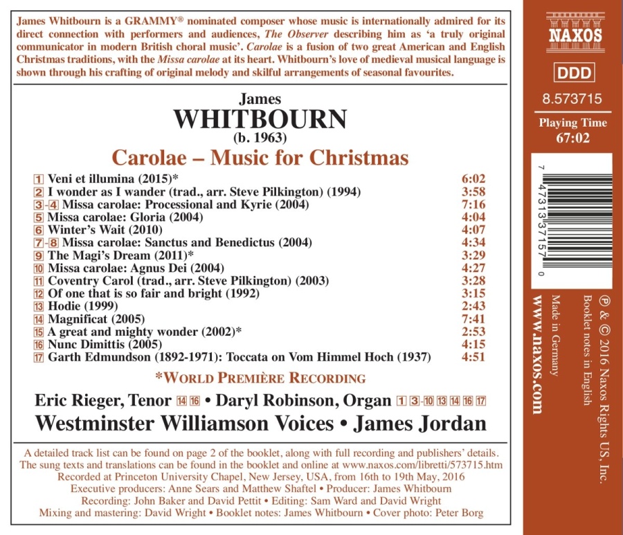 Whitbourn: Carolae - Music for Christmas - slide-1