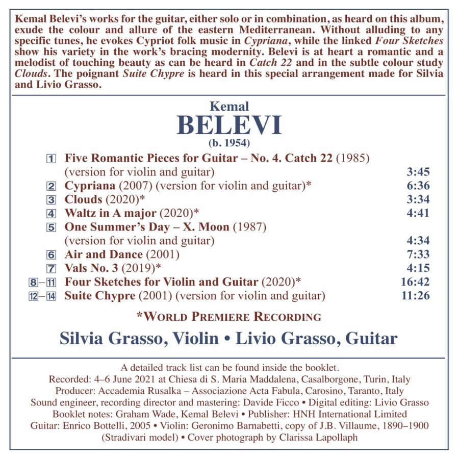 Belevi: Cypriana - Works for Violin and Guitar - slide-1