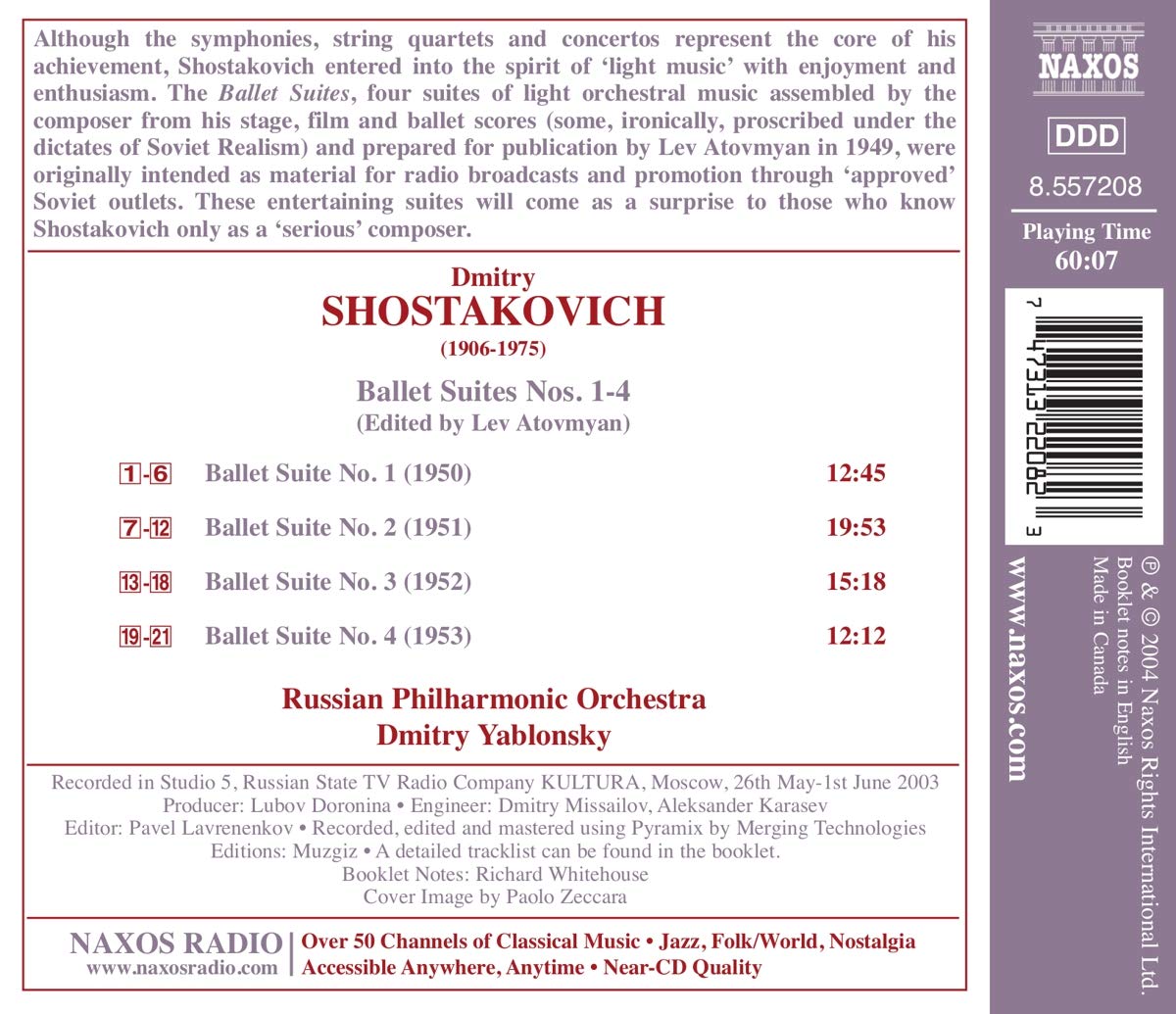 SHOSTAKOVICH: Ballet Suites Nos. 1-4 - slide-1