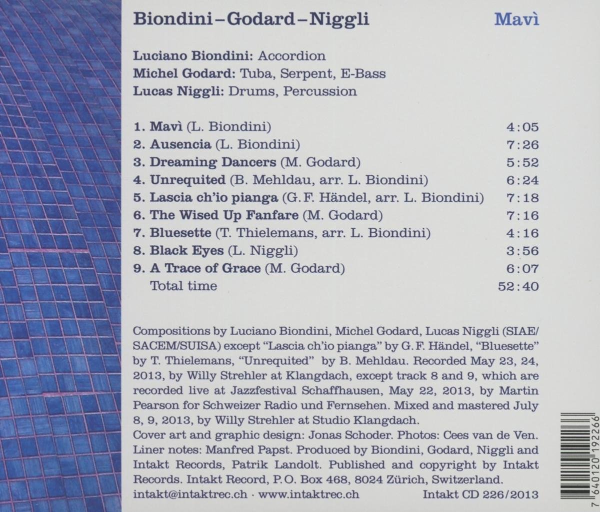 Niggli/ Godard/ Biondini: Mavì - slide-1
