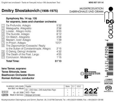 Shostakovich : Symphony no.14 - slide-1
