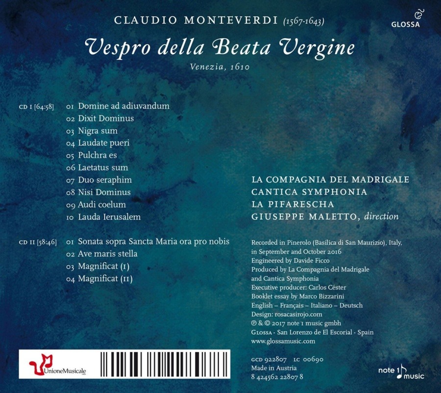 Monteverdi: Vespro della Beata Vergine - slide-1