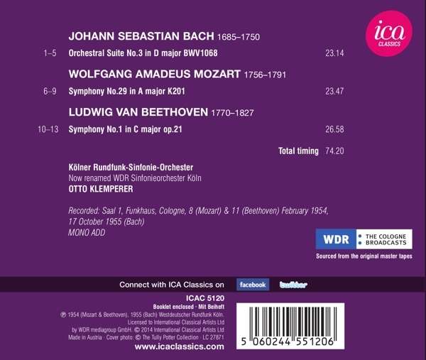 Bach: Orchestral Suite No. 3; Mozart: Symphony No.29; Beethoven: Symphony No. 1 - slide-1