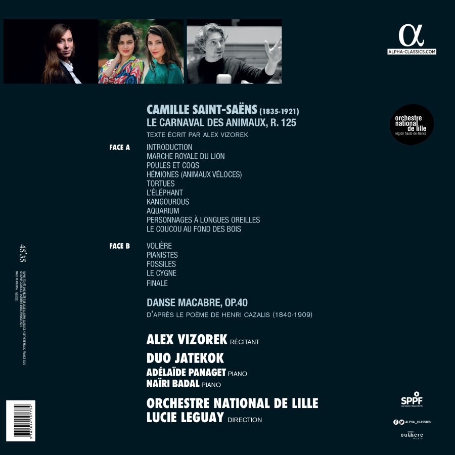 Saint-Saëns: Le carnaval des animaux; Poulenc: Double Concerto (Vinyl) - slide-1
