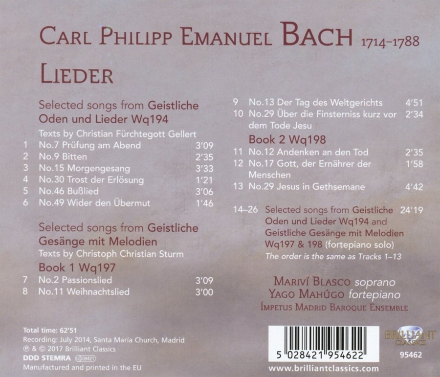 C.P.E. Bach: Lieder - slide-1