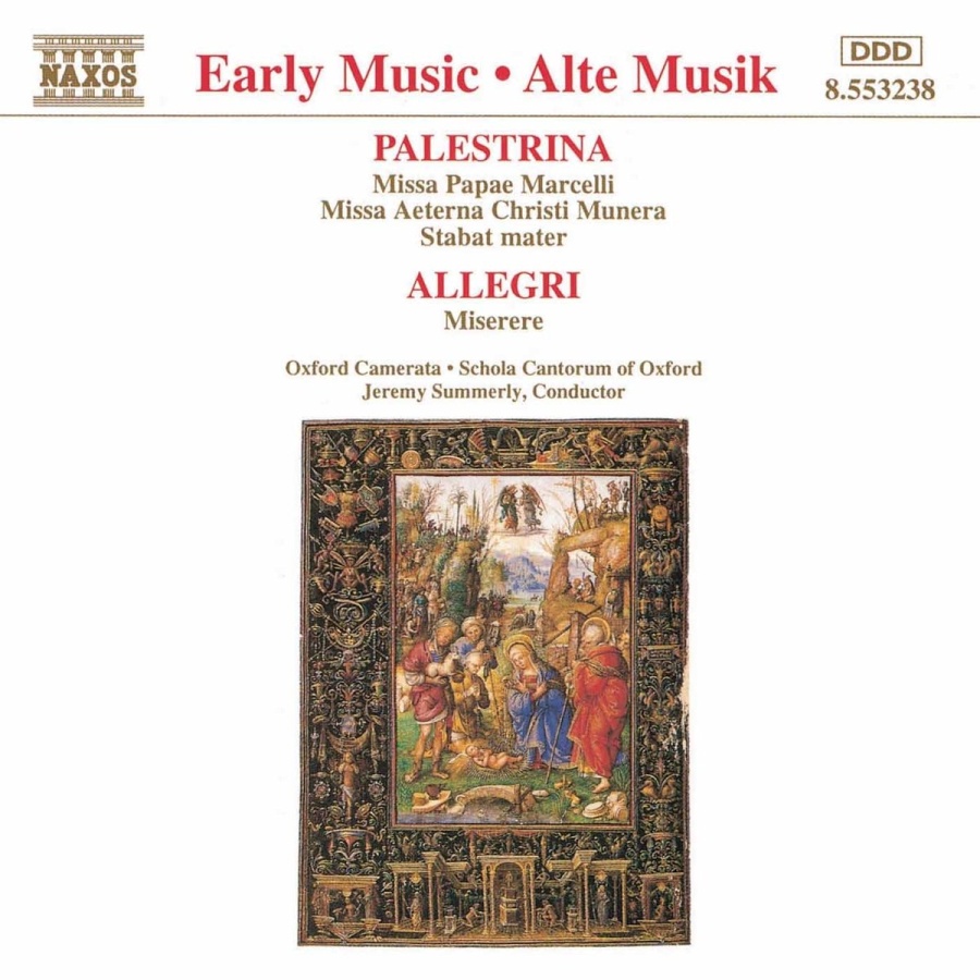 PALESTRINA: Missa Papae Marcelli / ALLEGRI: Miserere