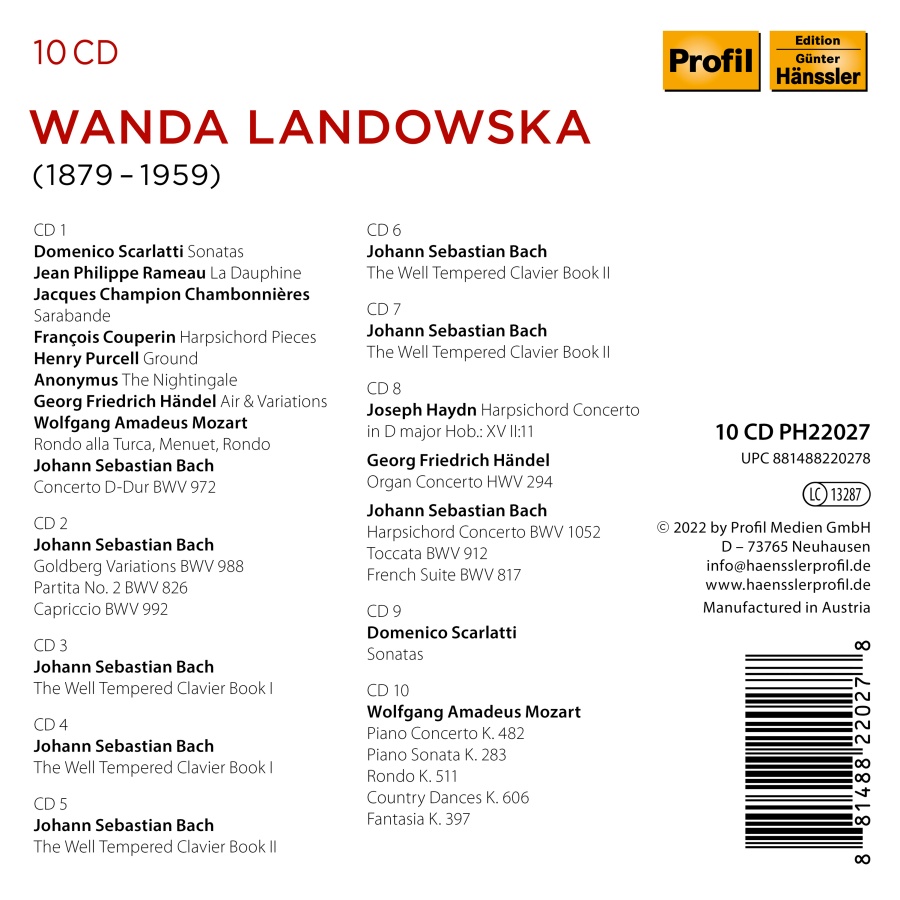 Wanda Landowska plays Bach, Mozart, Handel, Scarlatt, Rameau - slide-1