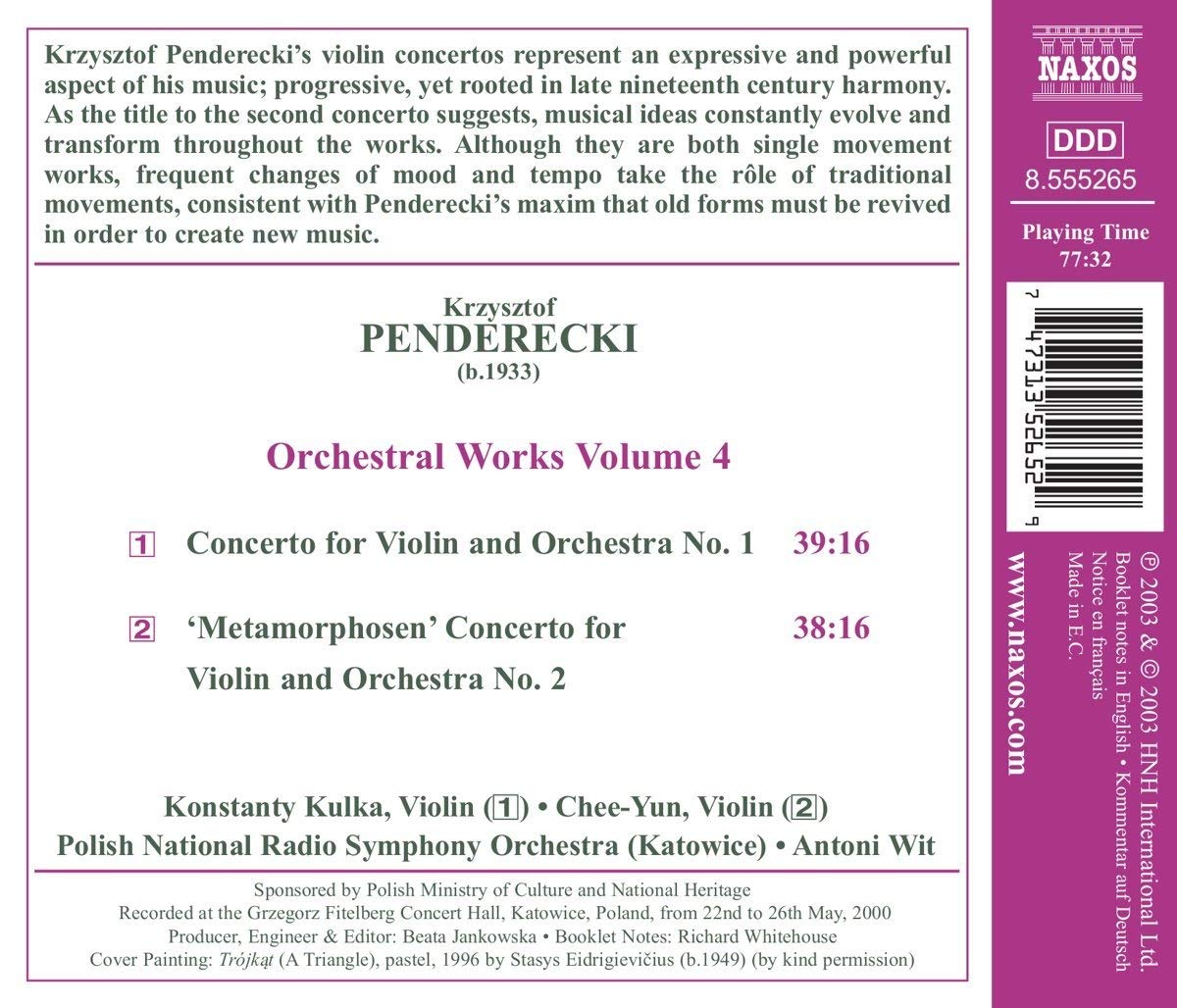 Penderecki: Orchestral Works Vol. 4 - slide-1