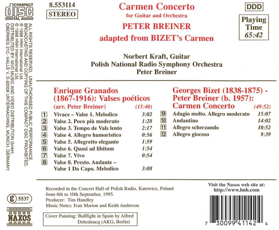 BIZET-BREINER: Carmen Concerto / GRANADOS: Valses Poeticos - slide-1