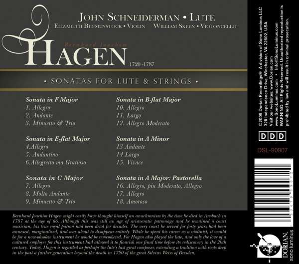 Hagen: Sonatas for lute and strings - slide-1