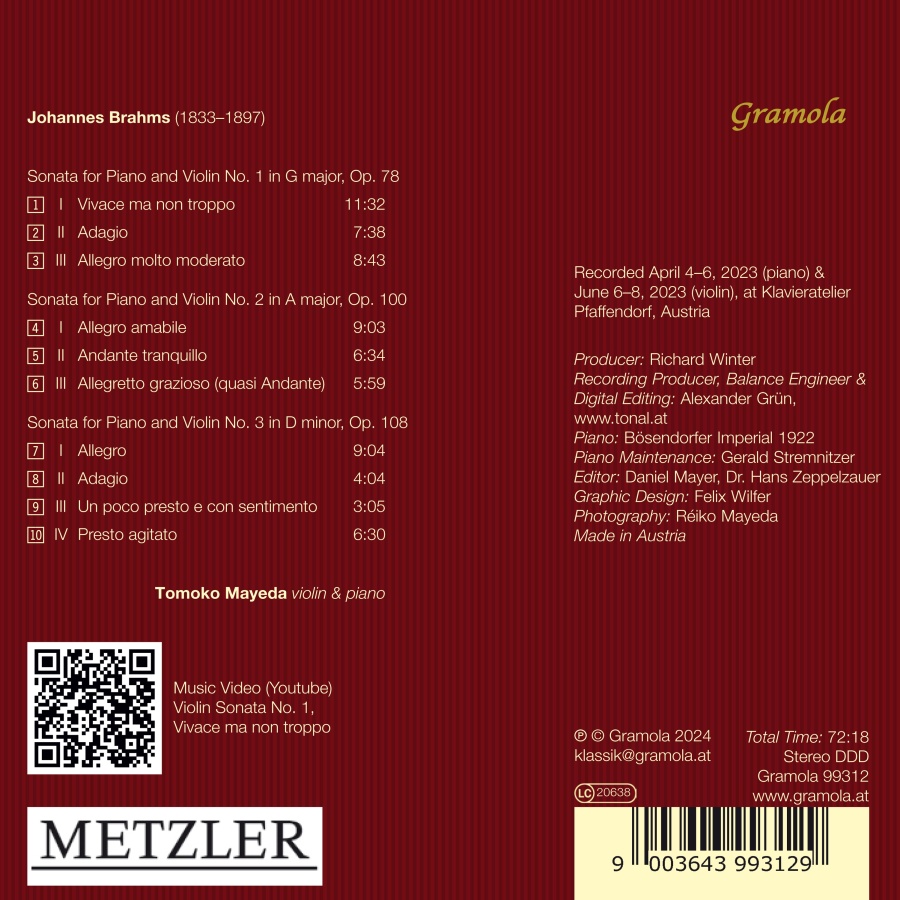 Brahms: The Violin Sonatas - slide-1