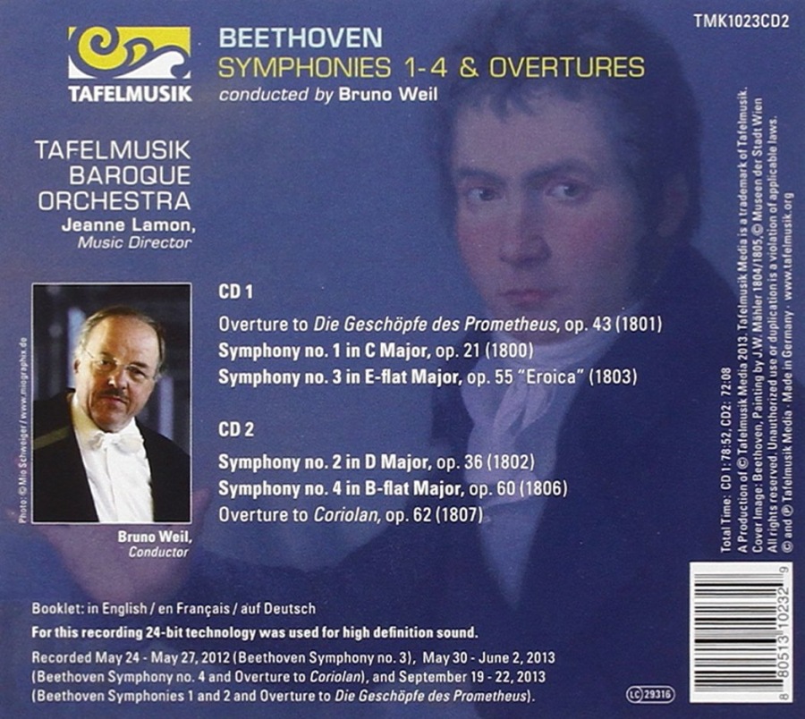 Beethoven: Symphonies 1 - 4 & Overtures - slide-1