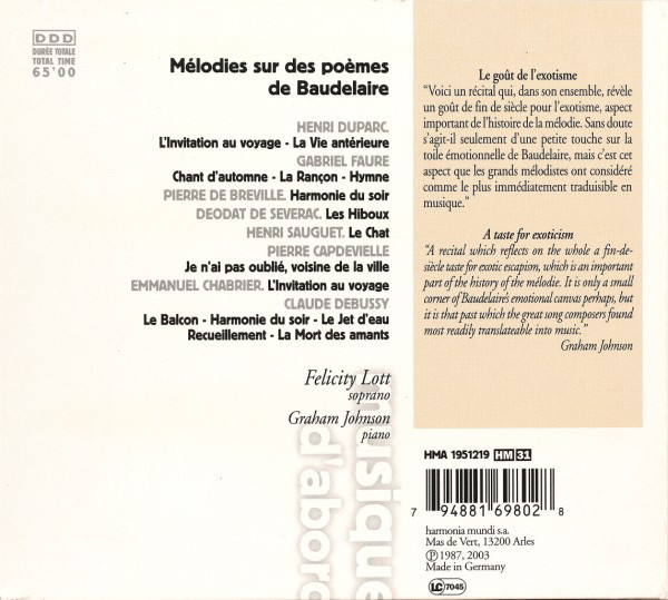 Melodies sur des poemes de Baudelaire - slide-1