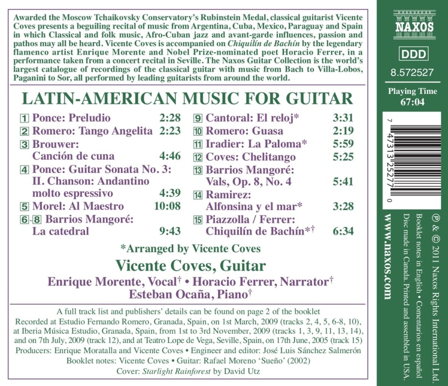 Latin-American Music for Guitar - PONCE, ROMERO, BROUWER, MOREL, BARRIOS, MANGORE - slide-1