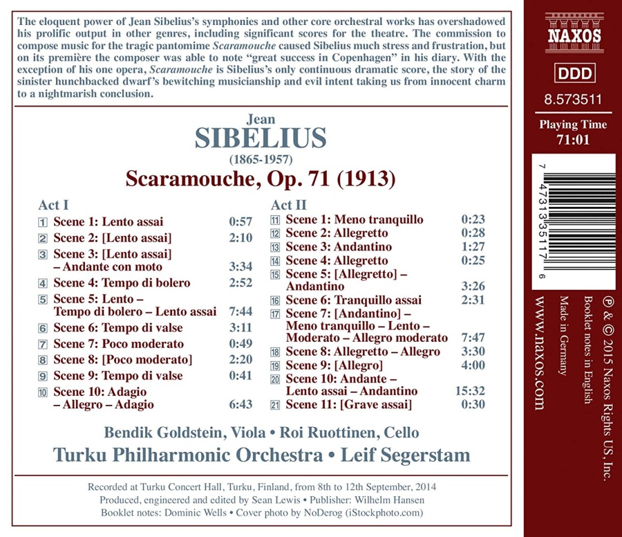 Sibelius: Scaramouche op. 71 - complete ballet - slide-1