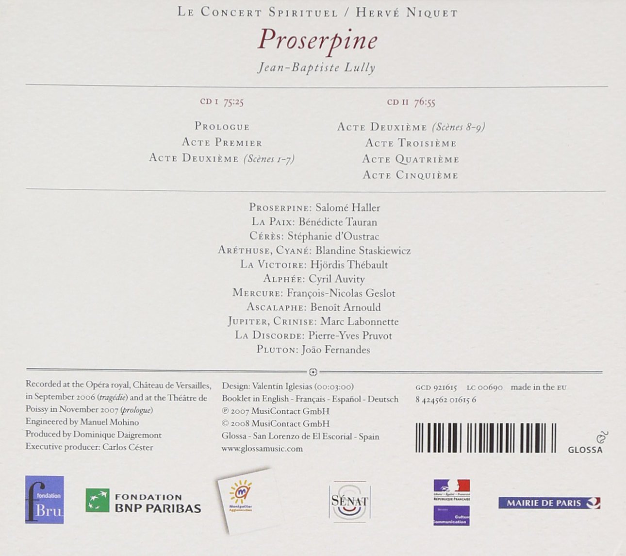 Lully: Proserpine, Tragédie lyrique - slide-1