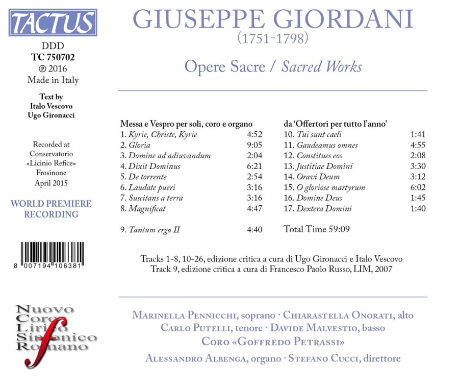 Giordani: Sacred Works - slide-1