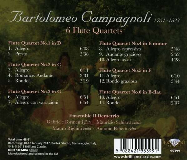 Campagnoli: 6 Flute Quartets - slide-1