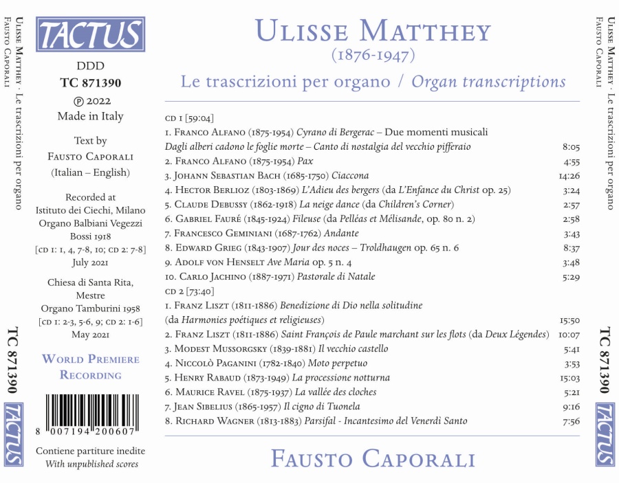 Matthey: Organ transcriptions - slide-1