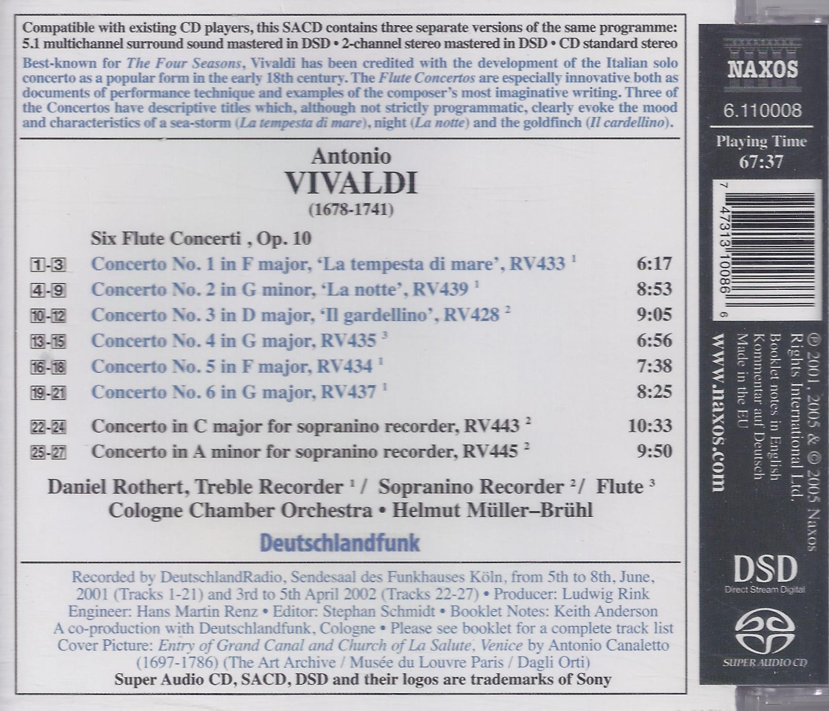 VIVALDI: Flute Concerti Op. 10 - slide-1