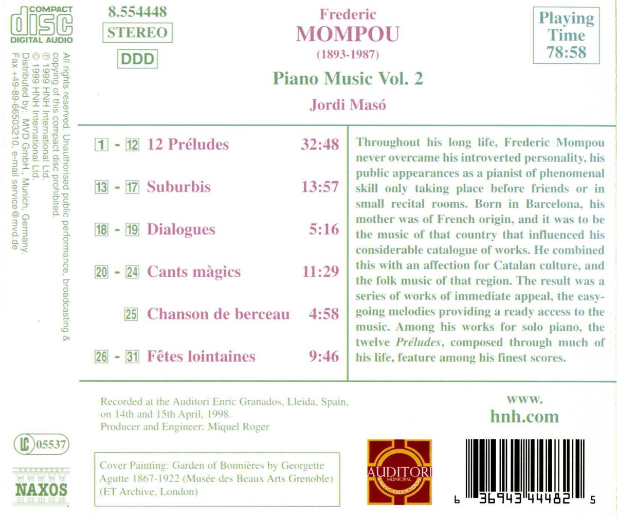MOMPOU: Piano Music vol. 2 - slide-1