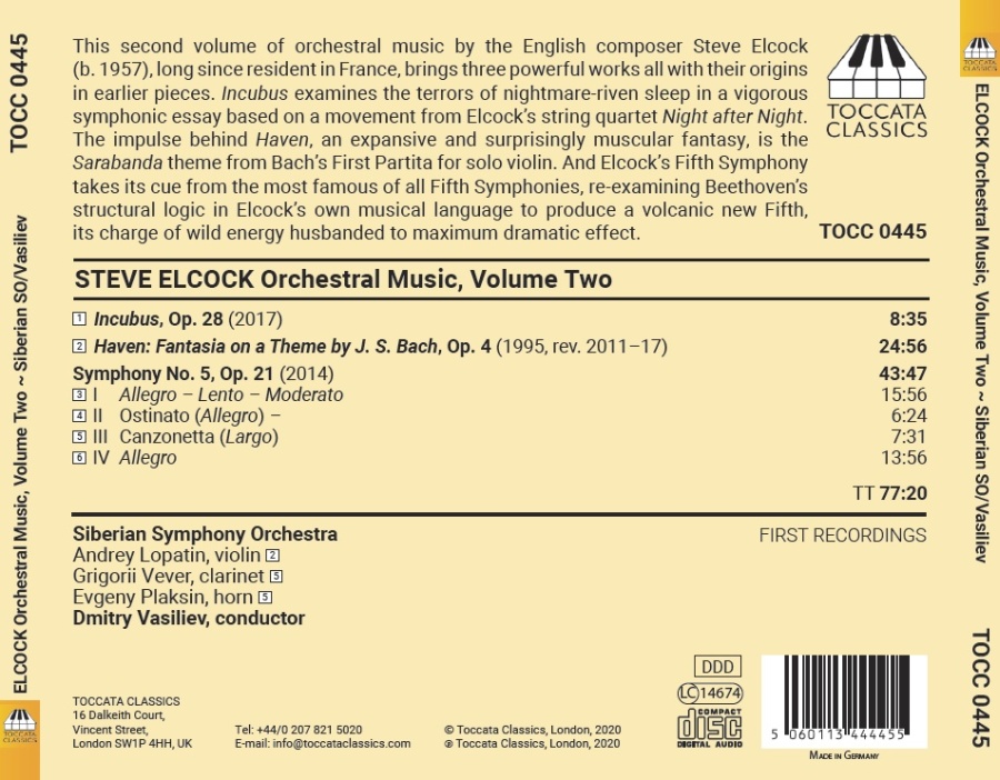 Elcock: Orchestral Works Vol. II - slide-1