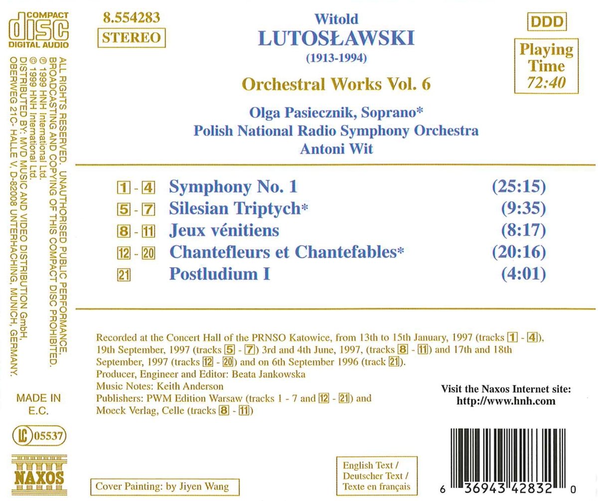 Lutosławski: Orchestral Works vol. 6 - slide-1