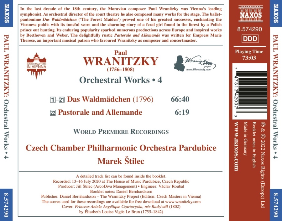 Wranitzky: Orchestral Works Vol. 4 - slide-1