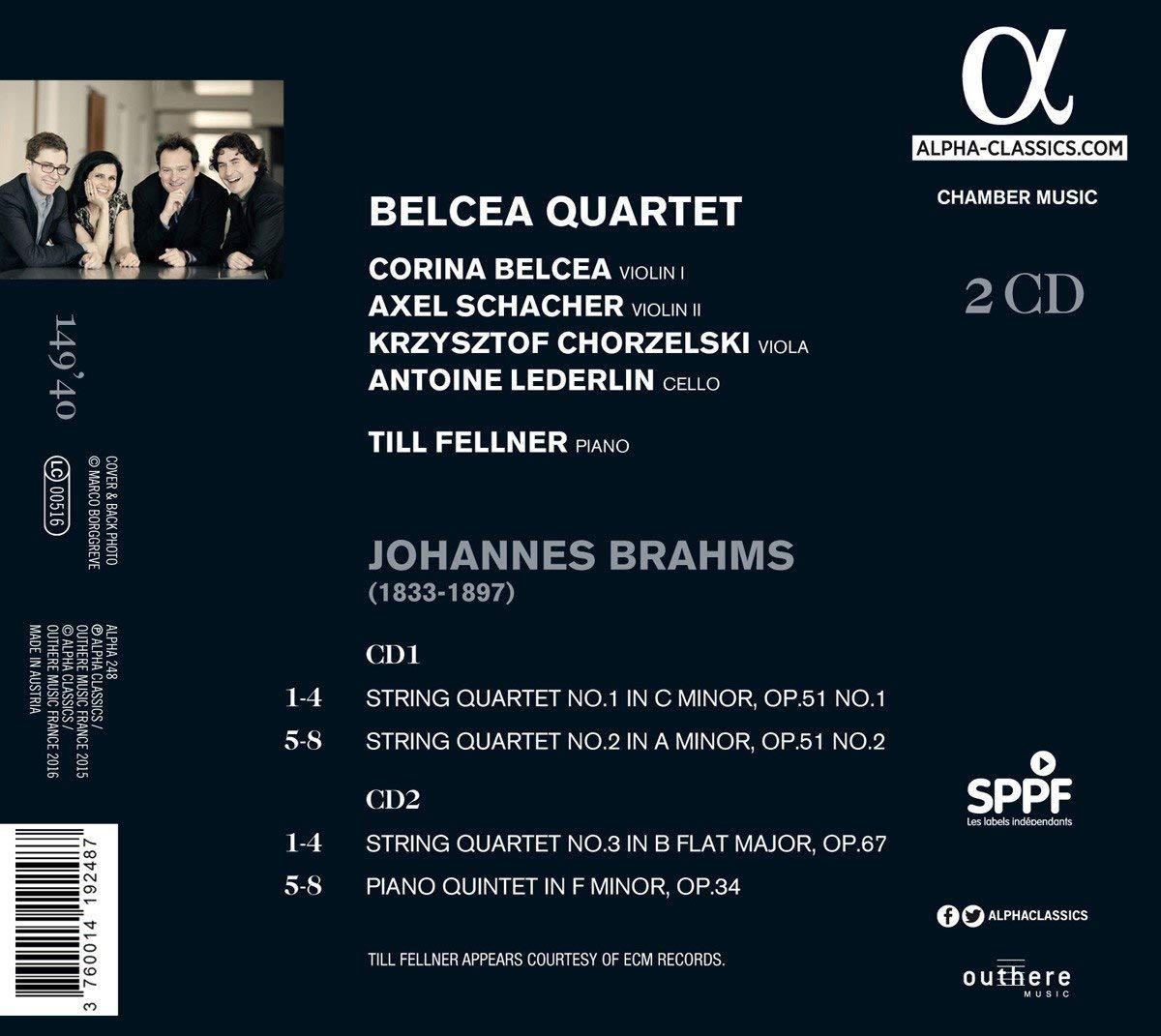 BRAHMS: String Quartets & Piano Quintet - slide-1