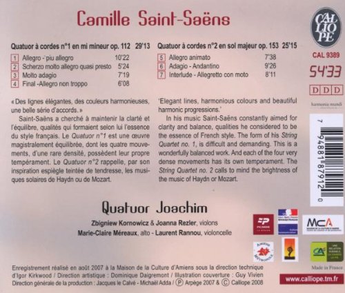 Saint-Saens: String Quartets - slide-1