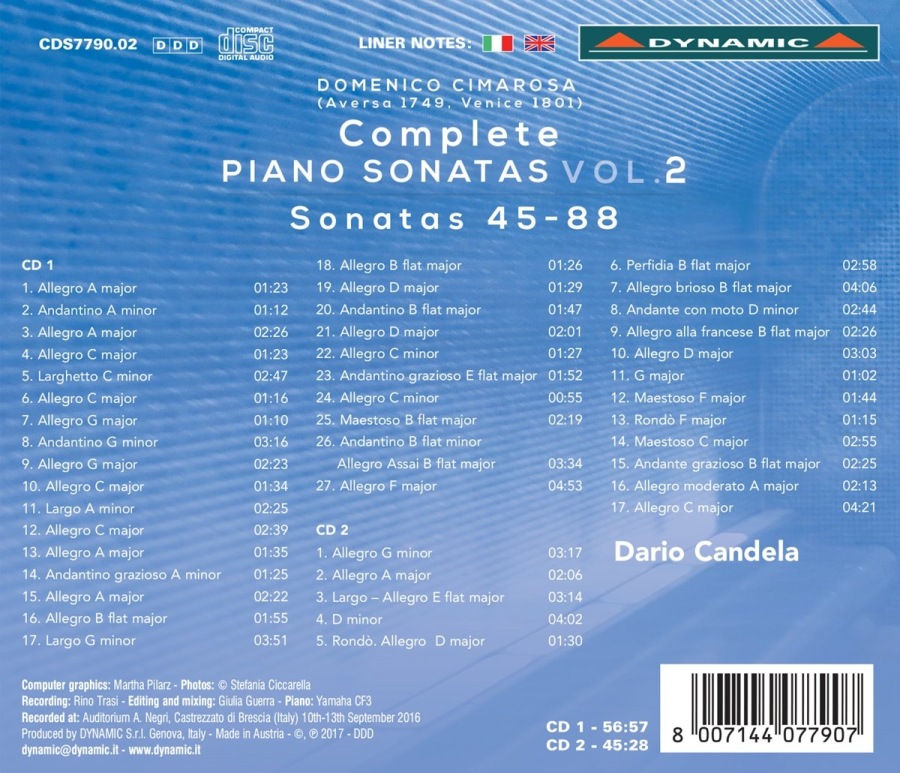 Cimarosa: Piano Sonatas Vol. 2 - slide-1