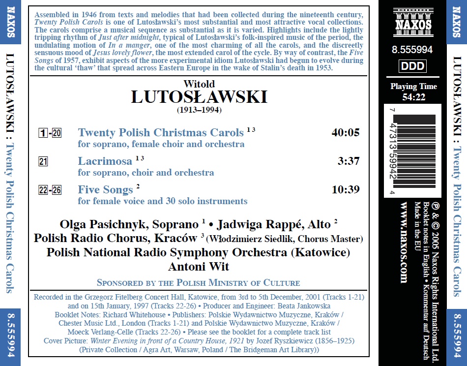 Lutosławski: Twenty Polish Christmas Carols - slide-1