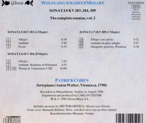 Mozart: Piano Sonatas Vol.2 - K.283, K.284, K.309 - slide-1