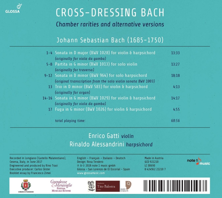 Cross-dressing Bach - Chamber rarities and alternative versions - slide-1