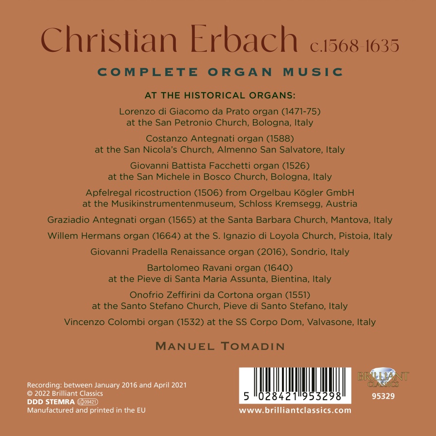 Erbach: Complete Organ Music - slide-1