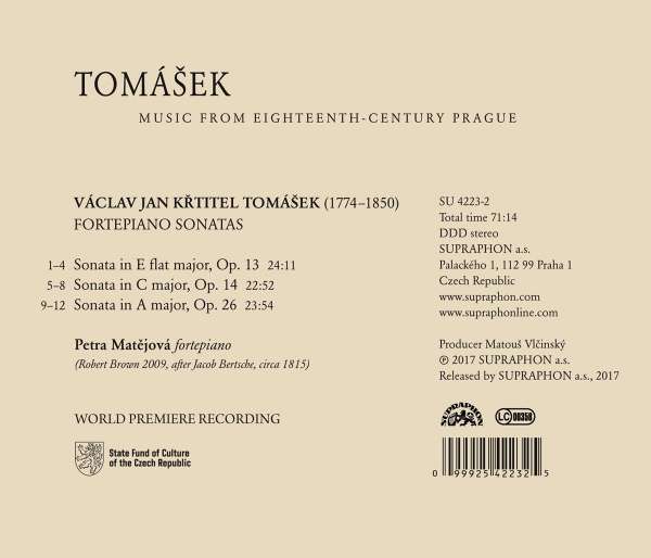 Tomasek: Fortepiano Sonatas - slide-1