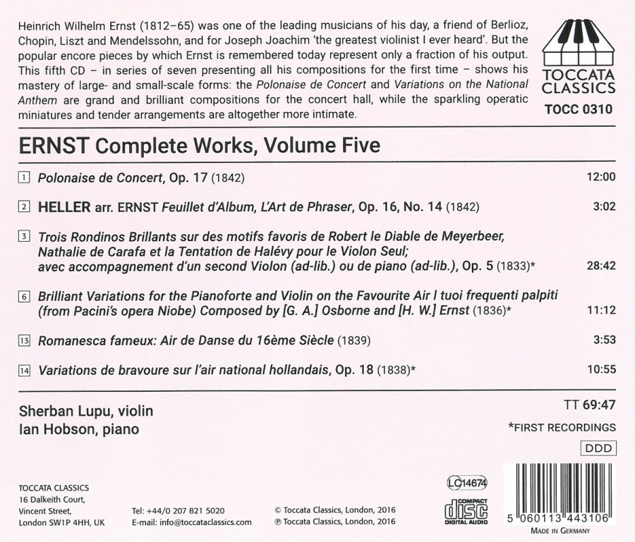 Ernst: Complete Works Vol. 5 - slide-1