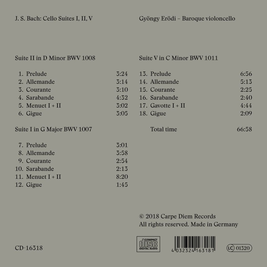 Bach: Cello Suites I, II, V - slide-1
