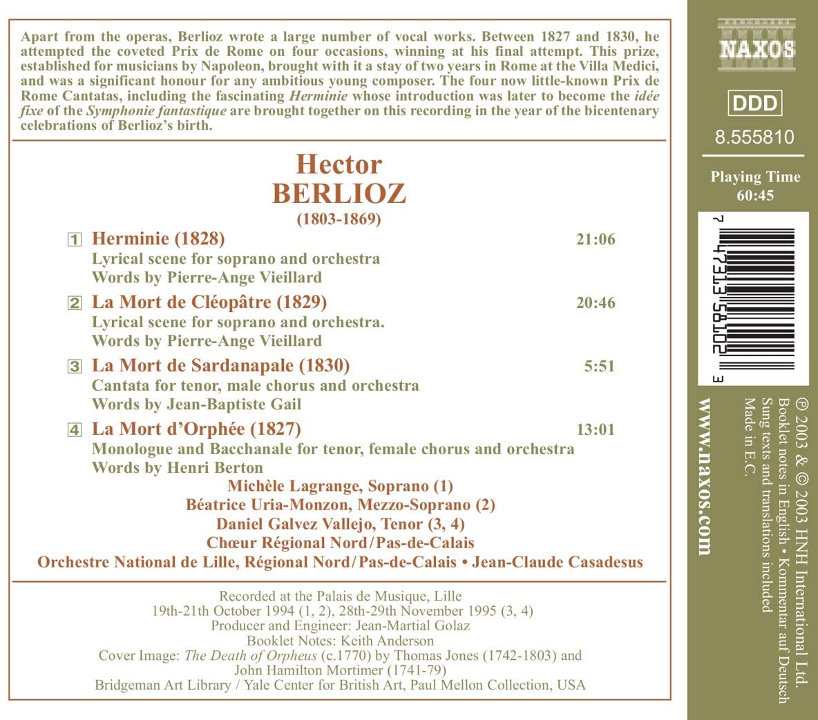 BERLIOZ: Cantatas - slide-1