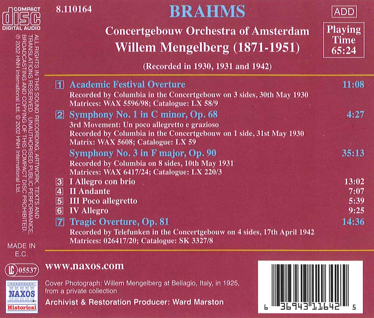 BRAHMS: Symphony no. 3 - slide-1