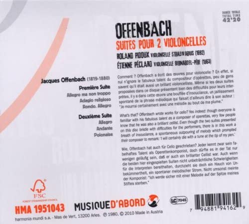 Offenbach: Suites pour deux violoncelles - slide-1