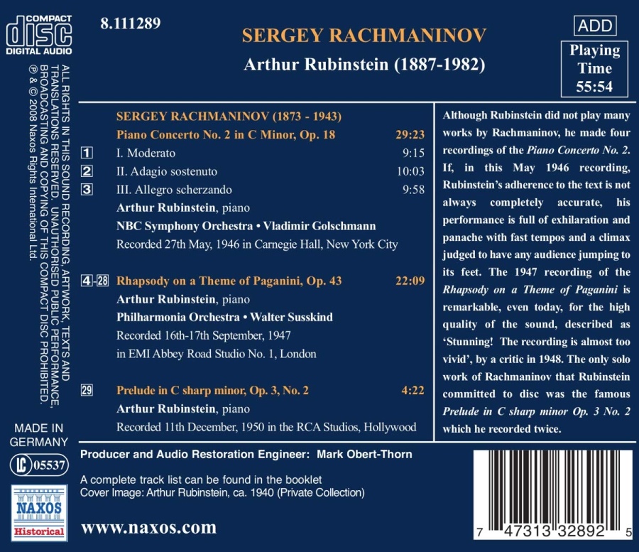 Rachmaninov: Piano Concerto No. 2, Rhapsody on a Theme of Paganini - slide-1