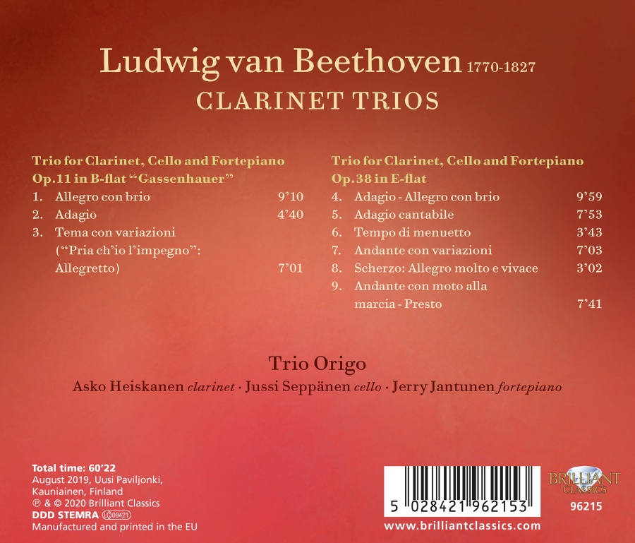 Beethoven: Clarinet Trios - slide-1