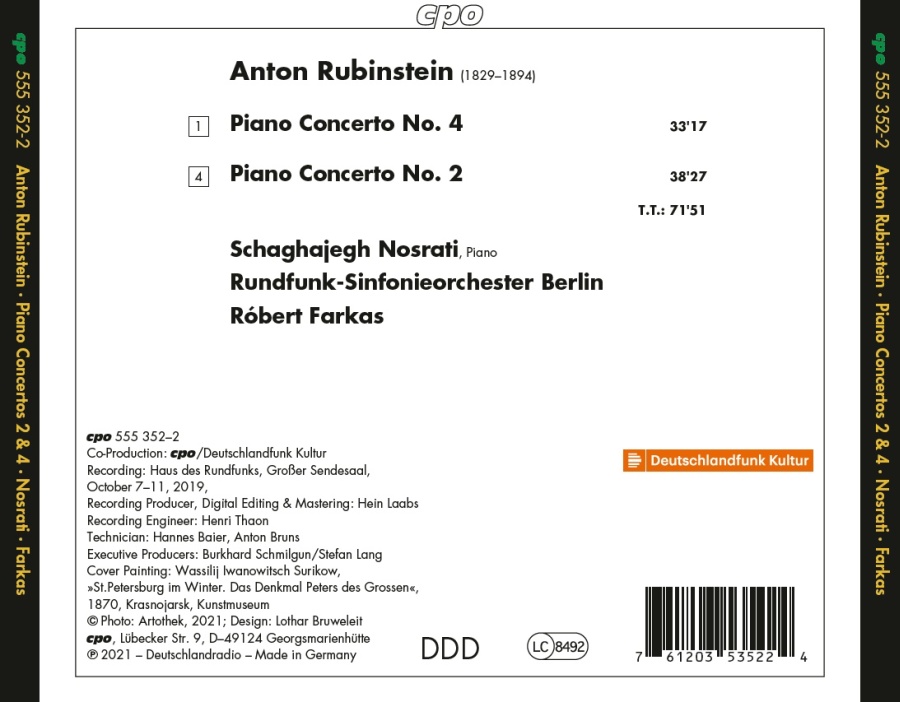 Rubinstein: Piano Concertos Nos. 2 & 4 - slide-1