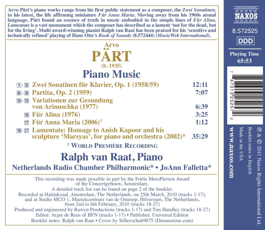 Pärt: Piano Music - slide-1