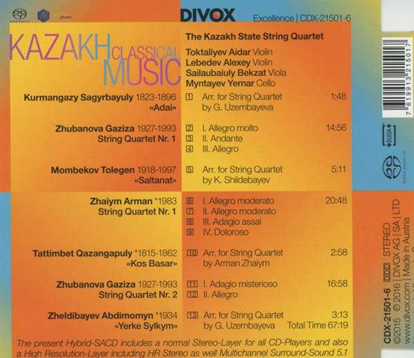 Kazakh Classical Music - String Quartets by Kazakh Composers - slide-1