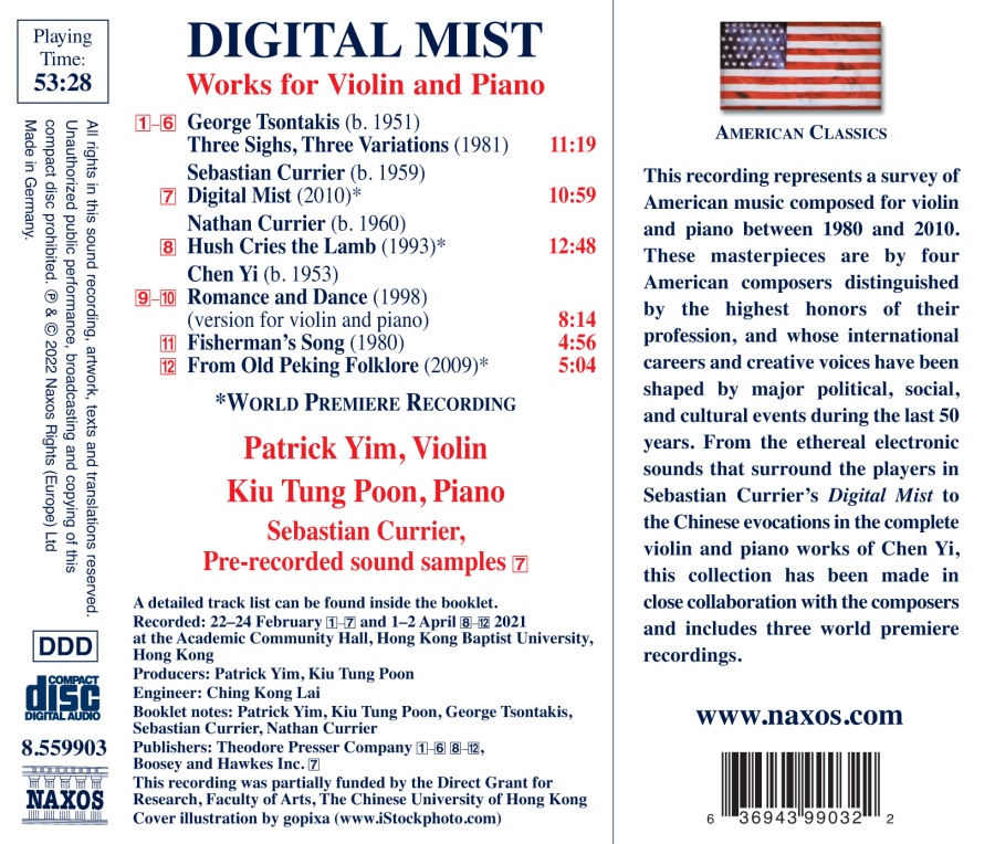 Digital Mist – Works for Violin and Piano - slide-1