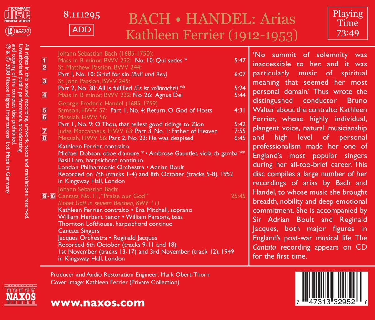 BACH / HANDEL: Arias - slide-1