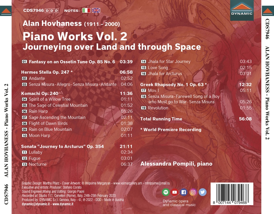 Hovhaness: Piano Works Vol. 2 - slide-1