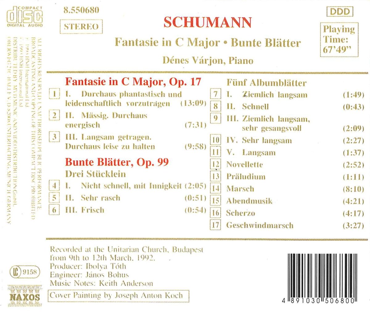 SCHUMANN: Fantasie in C-Bunte - slide-1